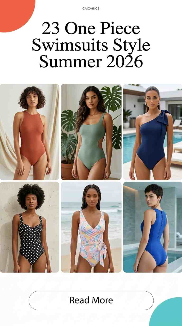 23 One Piece Swimsuits Style for Confident Beach Looks