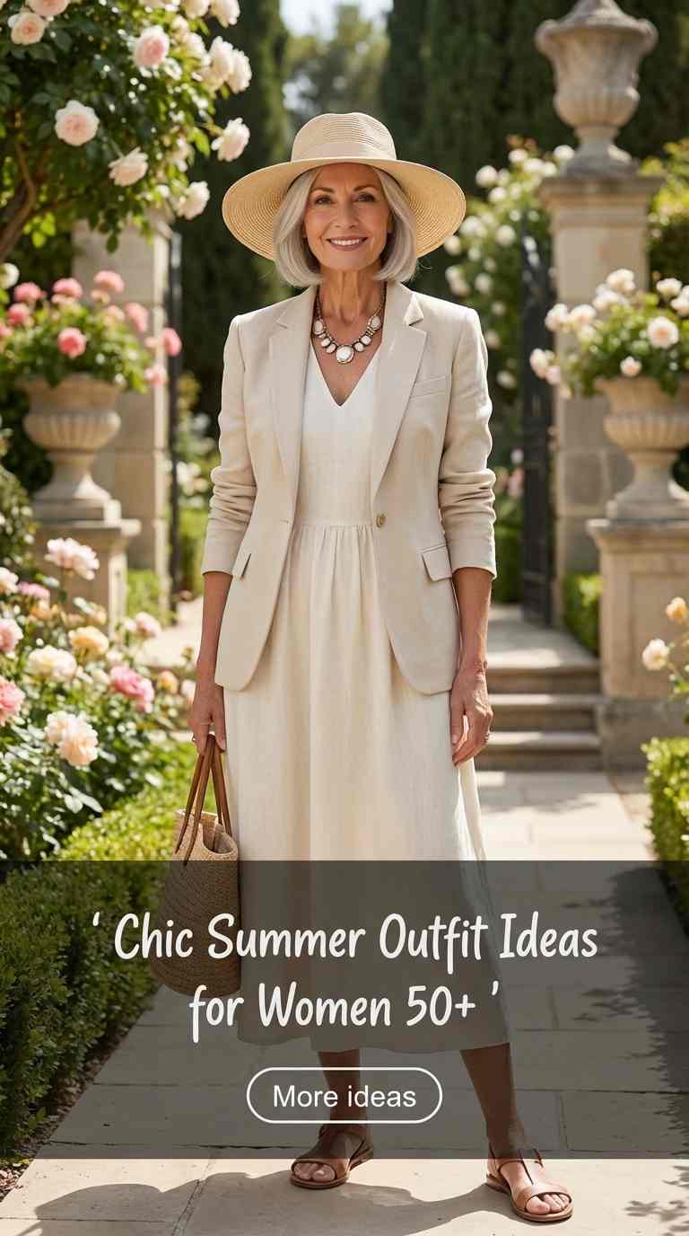 Chic Summer Outfit Ideas for Women 50+ 2026 – 23 Stylish Ideas