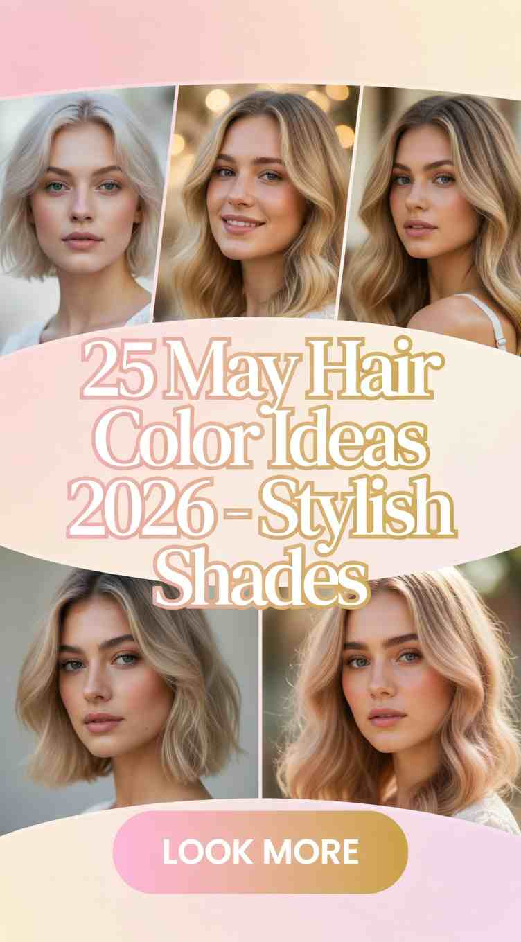 25 May Hair Color Ideas 2026 with Fashion Touch – Stylish Spring Shades