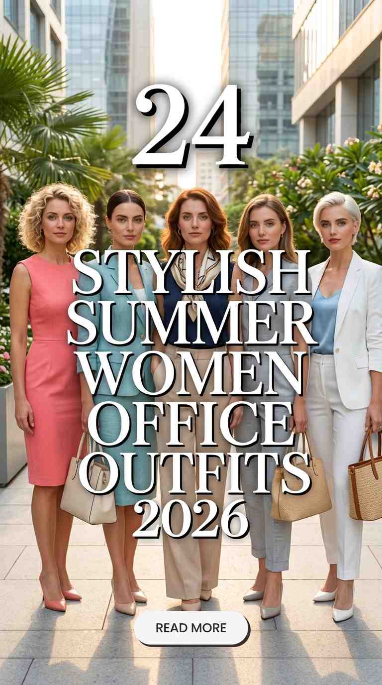 24 Chic Summer Women Office Outfits 2026 with Fashion Touch – Stylish Work Looks
