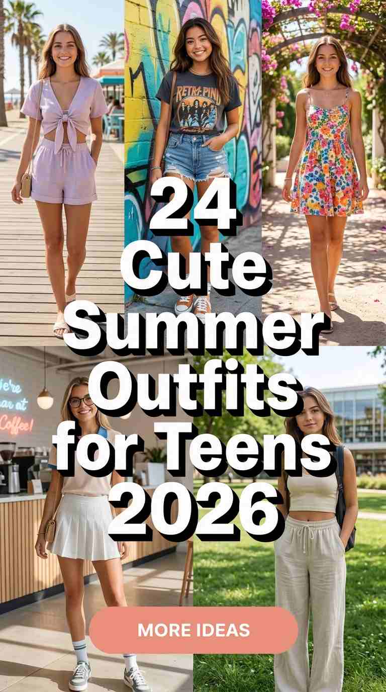 Cute Summer Outfits for Teens 2026 Inspired – 24 Cool Looks