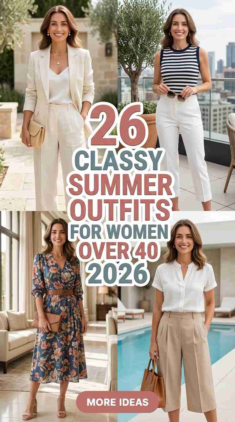 Summer Outfits for Women Over 40 2026 – 26 Classy Looks