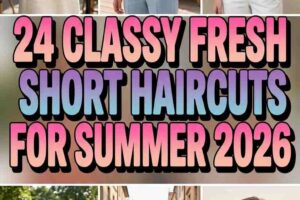 Fresh Short Haircuts for Summer 2026 with Elegance – 24 Classy Looks