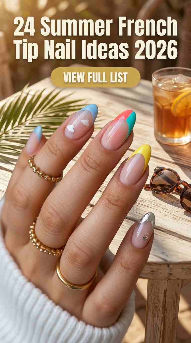 24 Summer French Tip Nail Ideas 2026 with Elegance – Elegant Bright Looks