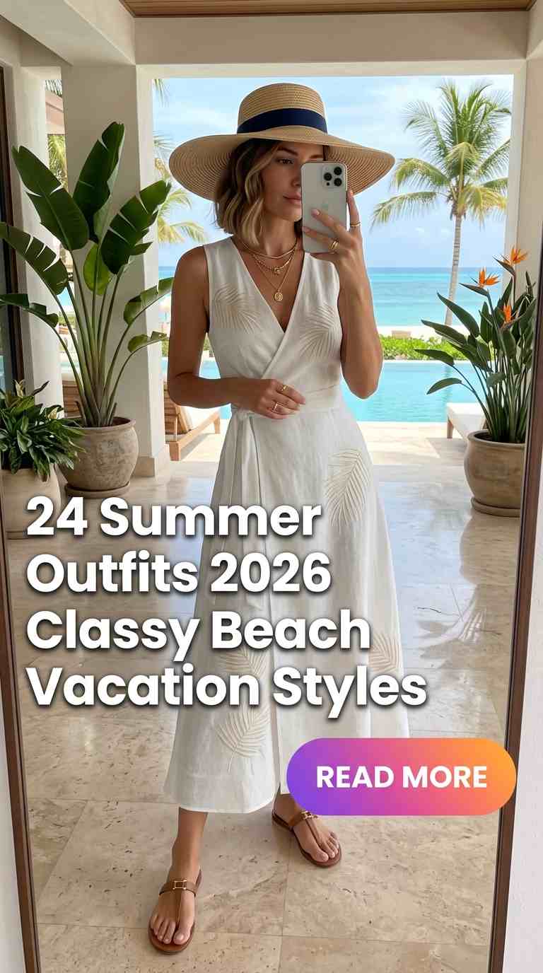 24 Cute Summer Women Outfits 2026 with Fashion Touch – Vacation Ready Looks