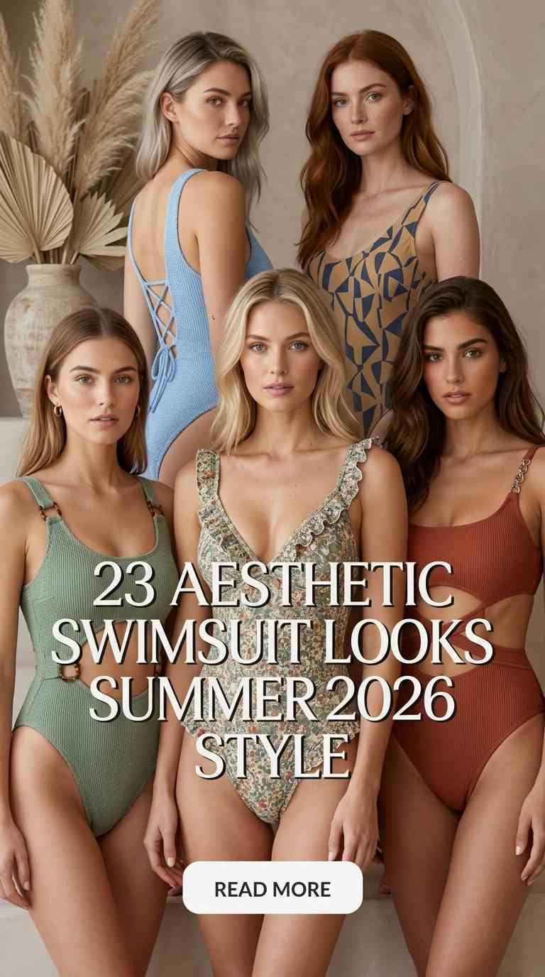 23 Aesthetic Swimsuit Looks Style for Summer 2026