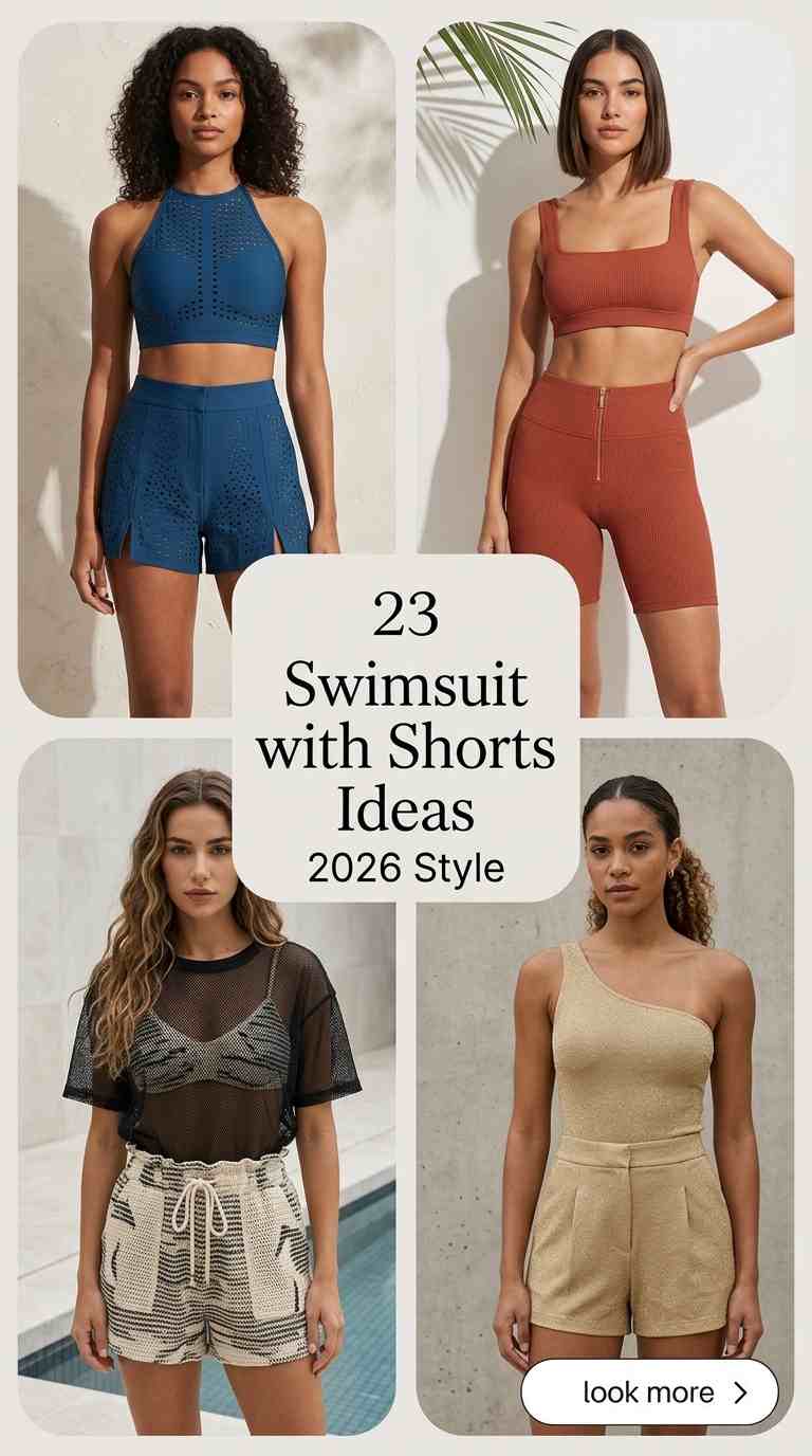 23 Swimsuit with Shorts Ideas 2026 Style – Modern Summer Fits