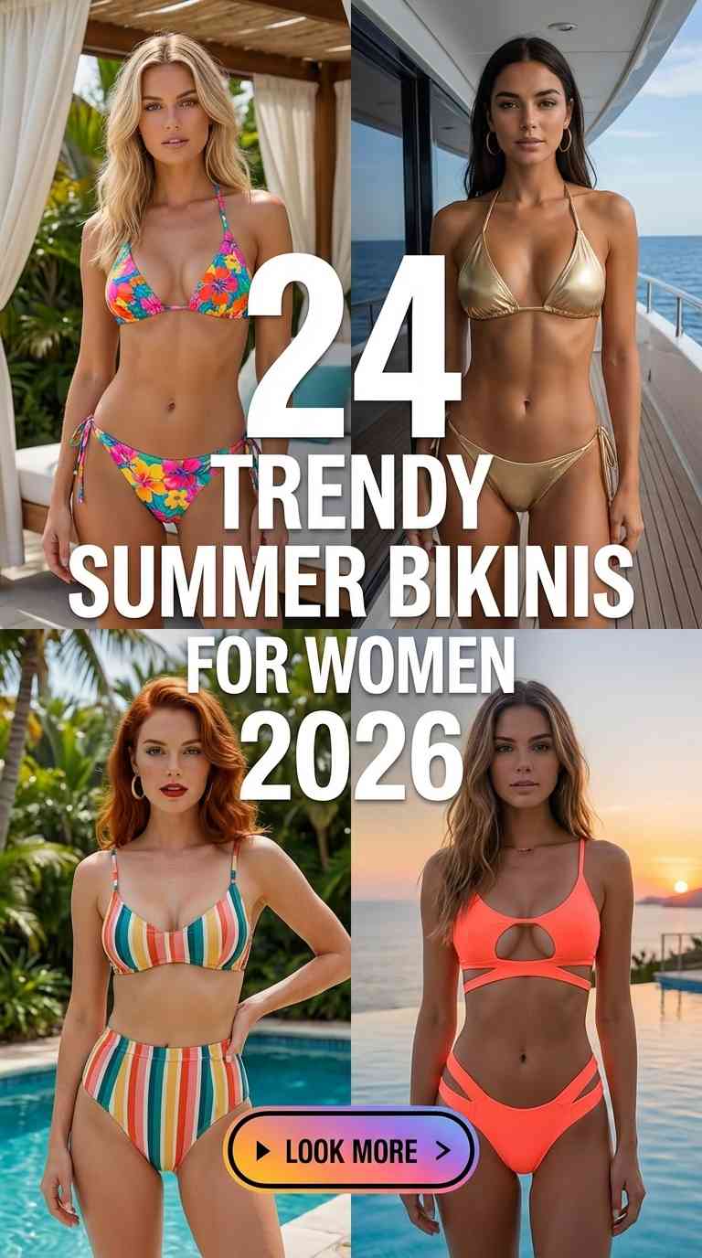 Summer Bikinis for Women 2026 – 24 Chic Beach Looks