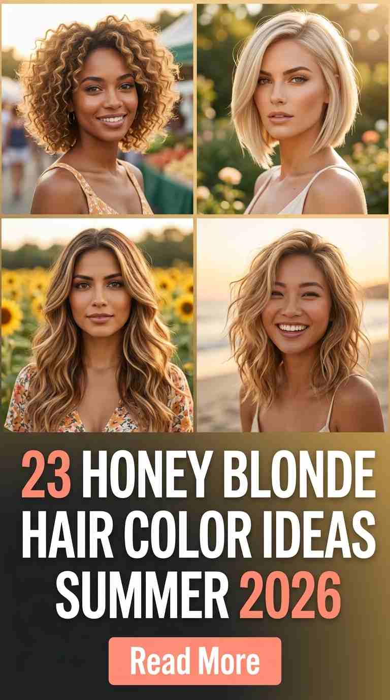 23 Honey Blonde Hair Color Ideas Summer 2026 with Fashion Touch – Warm Glow Looks