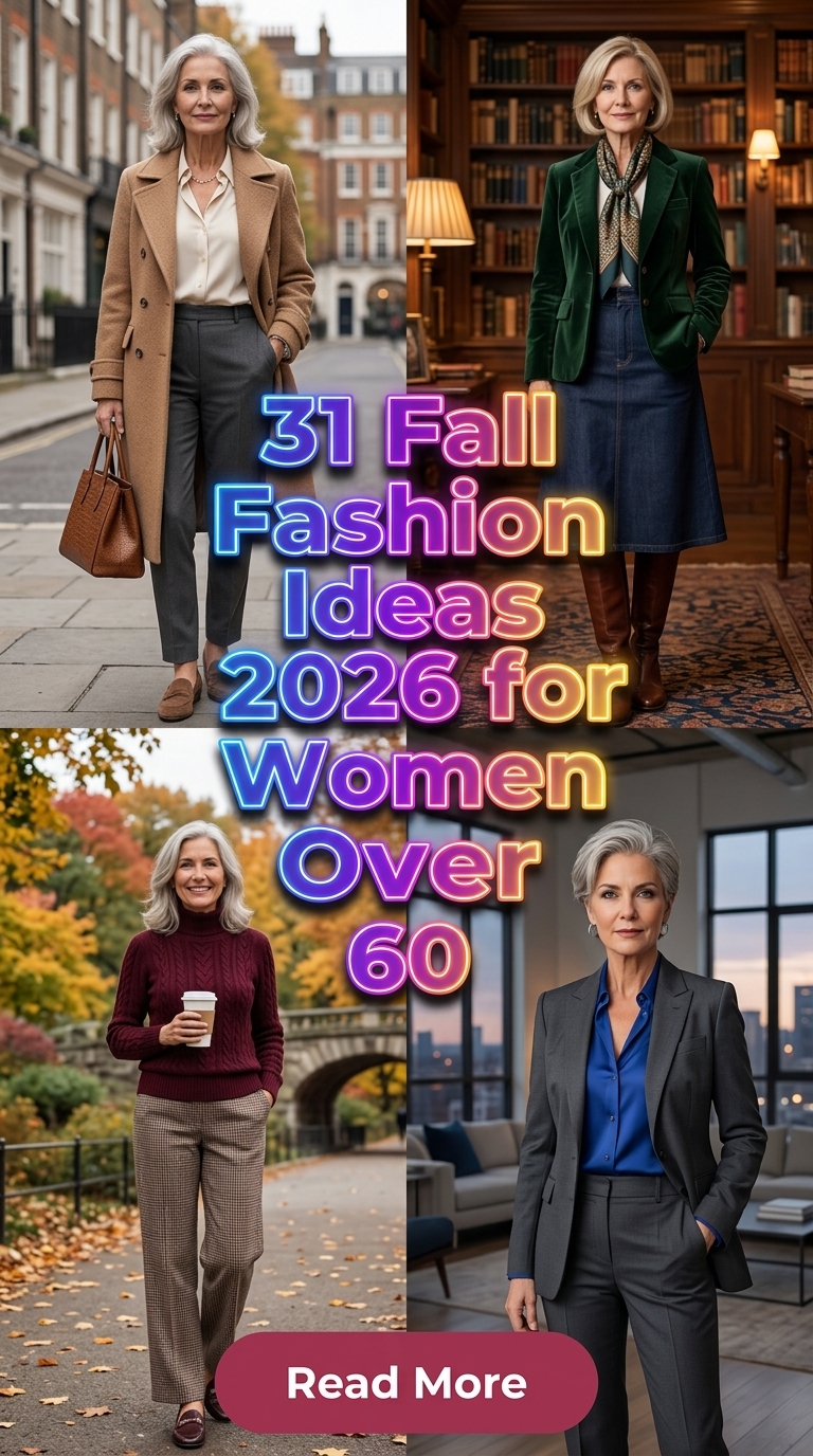 31 Fall Fashion Ideas 2026 for Women Over 60 – Cute & Elegant Outfits ✨👗