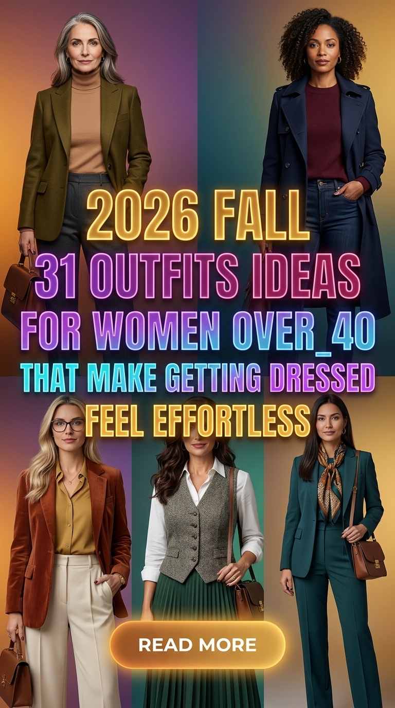 2026 Fall Outfit Ideas for Women Over 40 – 31 Effortless Looks You'll Want to Wear Every Day