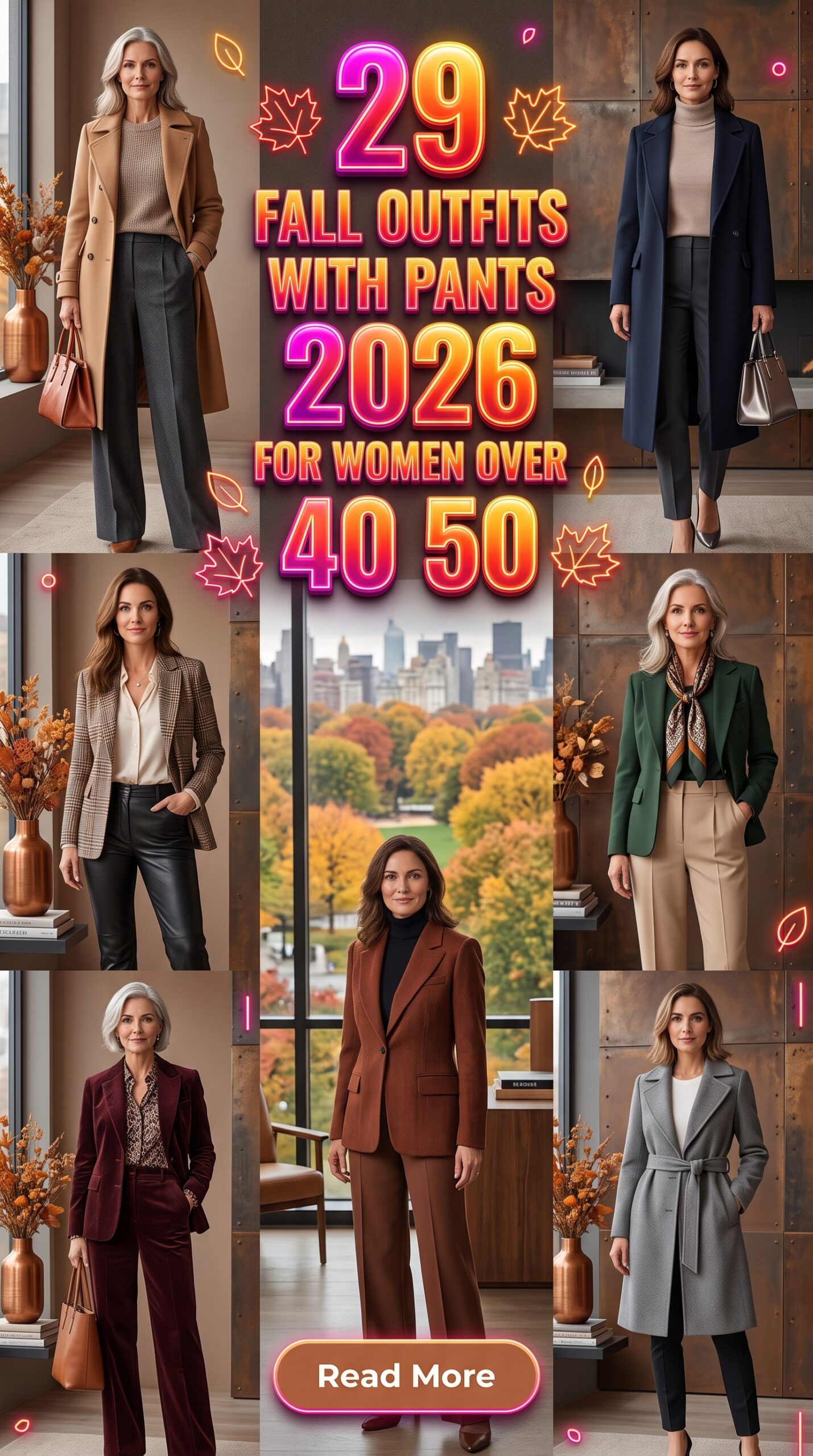 29 Fall Outfits with Pants 2026 for Women Over 40 – Effortlessly Chic Everyday Looks