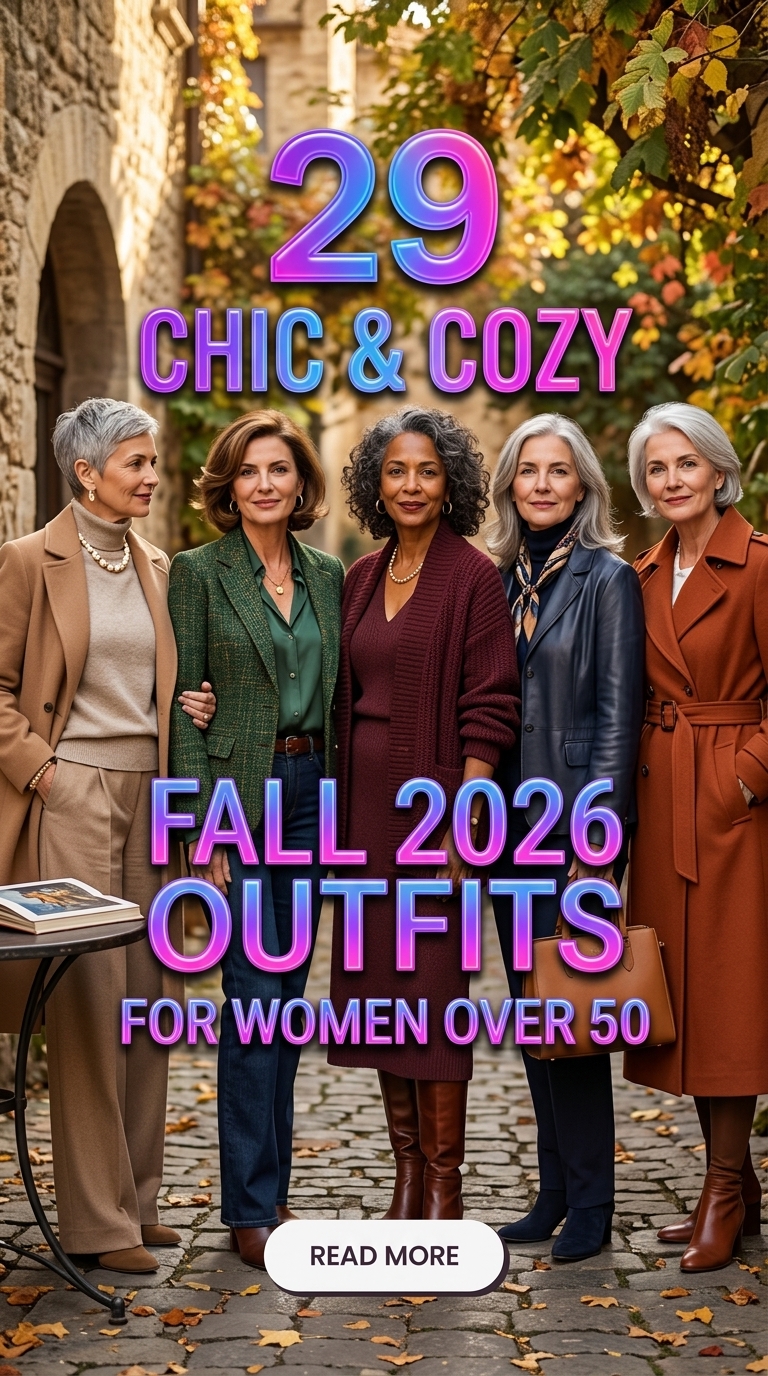 29 Chic & Cozy Fall 2026 Outfits for Women Over 50 – Trendy & Comfy Style Ideas