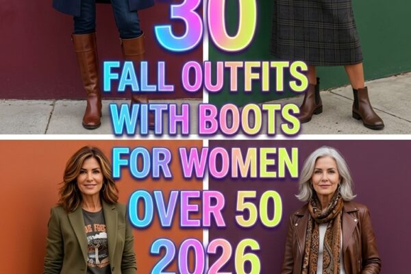 30 Fall Outfits with Boots for Women Over 50 2026 – Cozy, Classy & Cute Looks