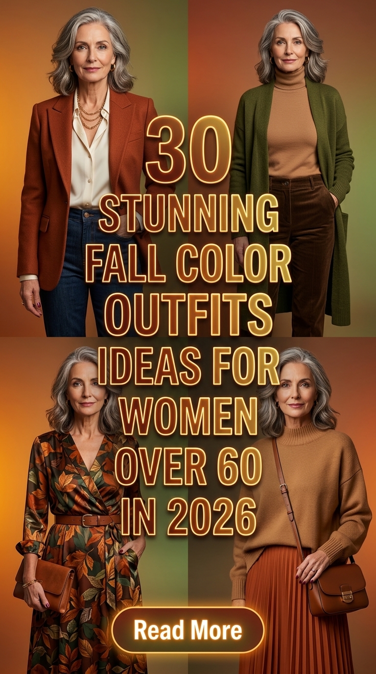 30 Stunning Fall Color Outfits Ideas for Women Over 60 in 2026 – Chic Seasonal Shades
