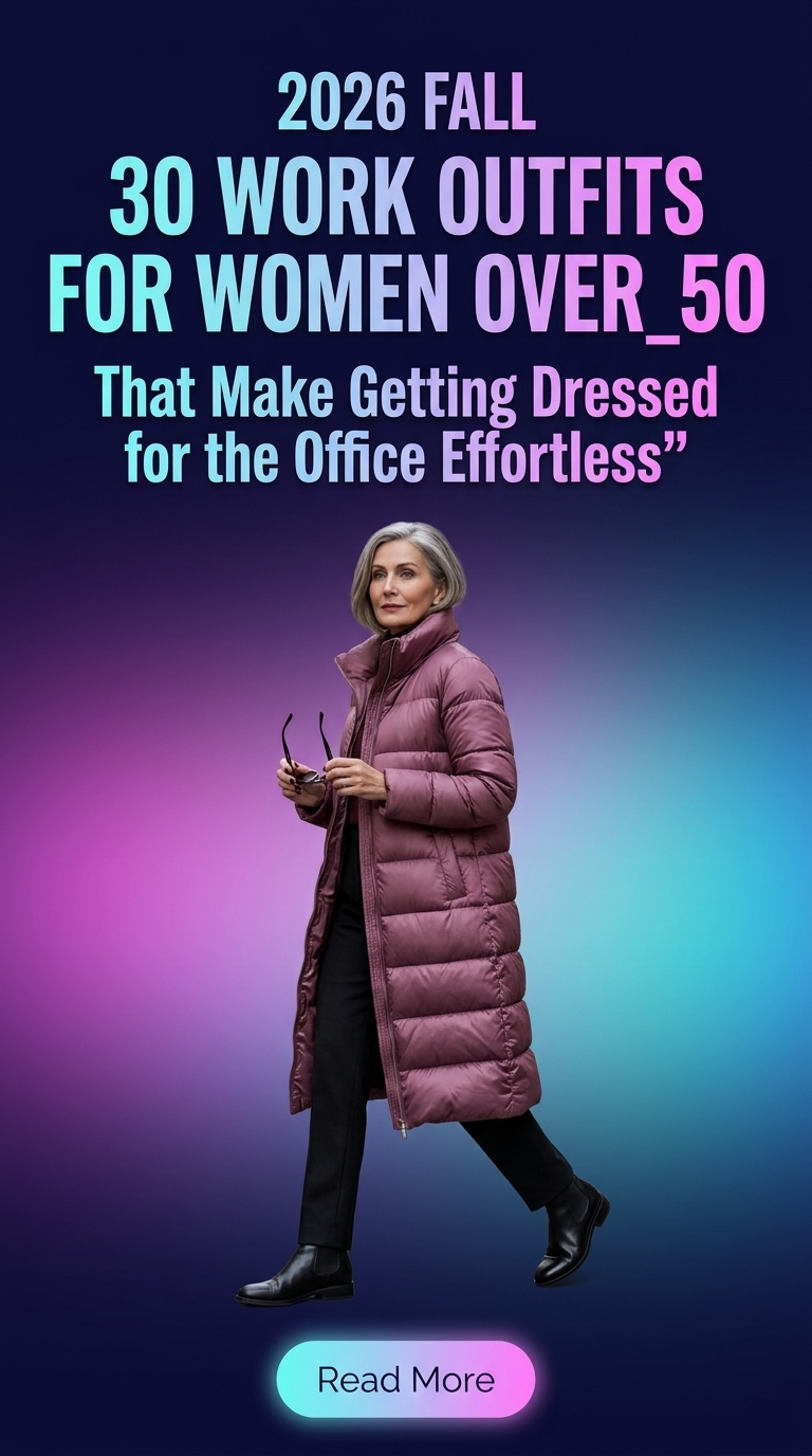 2026 Fall Work Outfits for Women Over 50 – 30 Chic Office Looks That Make Mornings Effortless