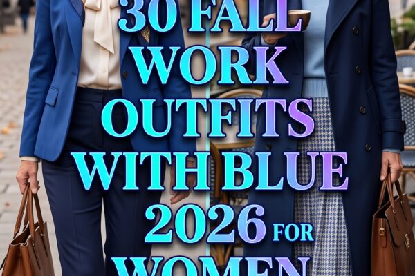 30 Fall Work Outfits with Blue 2026 for Women Over 50 – Chic Office Style Made Easy