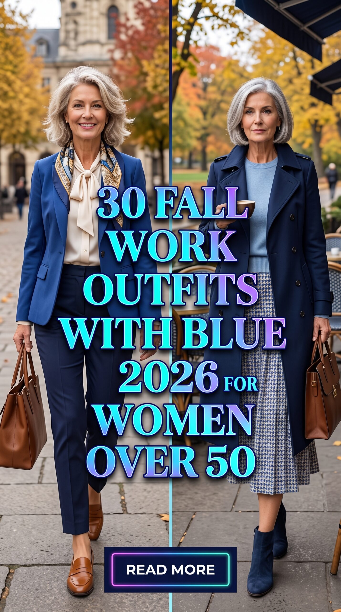 30 Fall Work Outfits with Blue 2026 for Women Over 50 – Chic Office Style Made Easy