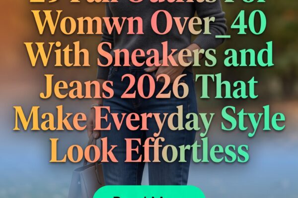 29 Fall Outfits with Sneakers and Jeans for Women Over 40 2026 – Effortlessly Chic Everyday Style