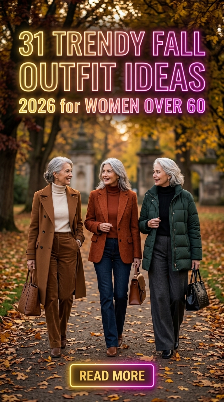 31 Trendy Fall Outfit Ideas 2026 for Women Over 60 – Chic & Timeless Looks