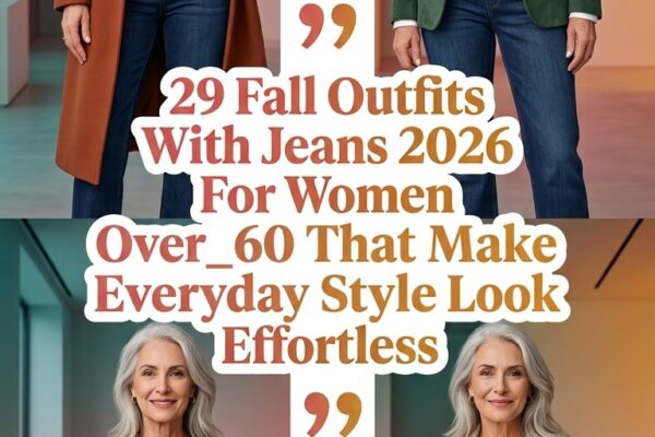 29 Fall Outfits With Jeans 2026 For Women Over 60 That Make Everyday Style Look Effortless
