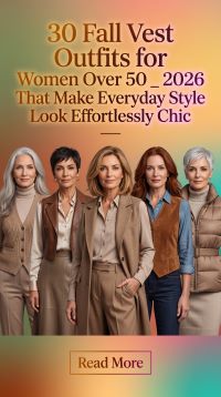 30 Fall Vest Outfits for Women Over 50 2026 – Timeless Layering Style
