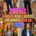 29 Fall Bomber Jacket Outfits for Women Over 40 2026 – Chic, Comfortable & Timeless Style