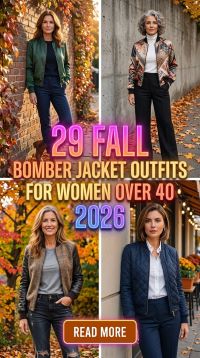 29 Fall Bomber Jacket Outfits for Women Over 40 2026 – Chic, Comfortable & Timeless Style