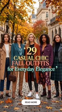 29 Casual Chic Fall Outfits for Women 2026 – Effortless Style for Everyday Elegance