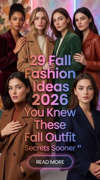 29 Fall Fashion 2026 for Women You'll Wish You Knew These Fall Outfit Secrets Sooner – Timeless Styling Tips, Chic Layers & Effortless Elegance