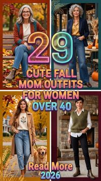 29 Cute Fall Mom Outfits for Women Over 40 2026 – Effortless, Chic & Timeless Style