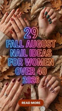 29 August Nail Ideas for Women Over 40 2026 – Elegant End-of-Summer Designs