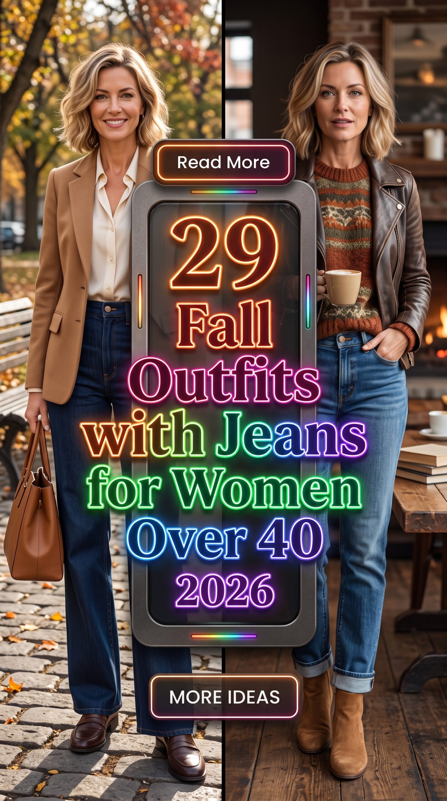 29 Fall Outfits with Jeans for Women Over 40 2026 – Effortlessly Chic Everyday Style