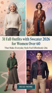 31 Fall Sweater Outfits for Women Over 60 2026 – Timeless Everyday Elegance