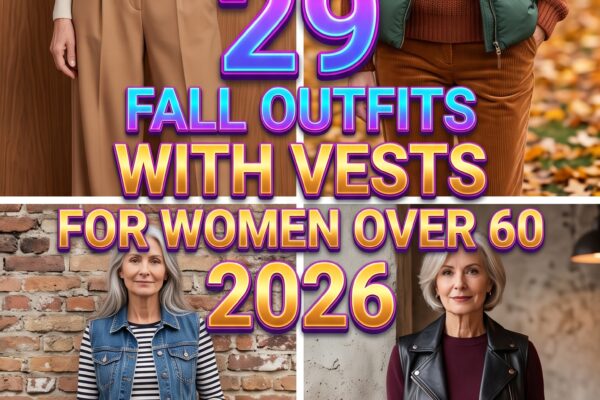29 Fall Outfits with Vests for Women Over 60 2026 – Effortlessly Chic Layering
