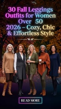 30 Fall Leggings Outfits for Women Over 50 2026 – Cozy, Chic & Effortless Style