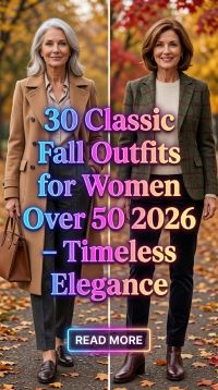 30 Classic Fall Outfits for Women Over 50 2026 – Timeless Elegance with Modern Style