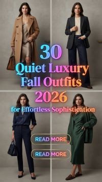 30 Quiet Luxury Fall Outfits for Women 2026 – Timeless Elegance & Effortless Sophistication