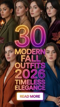 30 Modern Fall Outfits for Women 2026 – Effortless Style & Timeless Elegance