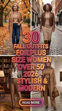 30 Fall Outfits for Plus Size Women Over 50 2026 – Stylish, Comfortable & Modern