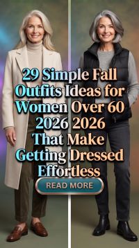 29 Simple Fall Outfits for Women Over 60 2026 – Timeless, Comfortable & Chic Style