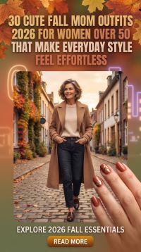 30 Cute Fall Mom Outfits for Women Over 50 2026 – Chic, Comfortable & Timeless Style