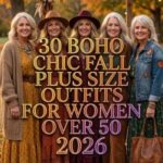 30 Boho Chic Fall Plus Size Outfits for Women Over 50 2026 – Effortless, Elegant & Timeless Style