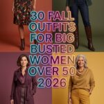 30 Fall Outfits for Big Busted Women Over 50 2026 – Flattering, Comfortable & Chic