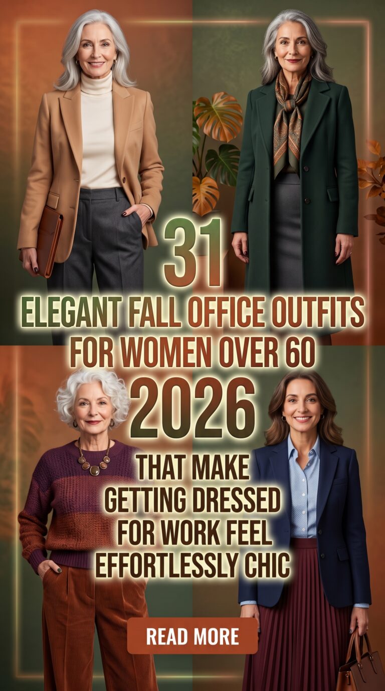 31 Elegant Fall Office Outfits for Women Over 60 2026 – Timeless Workwear Style