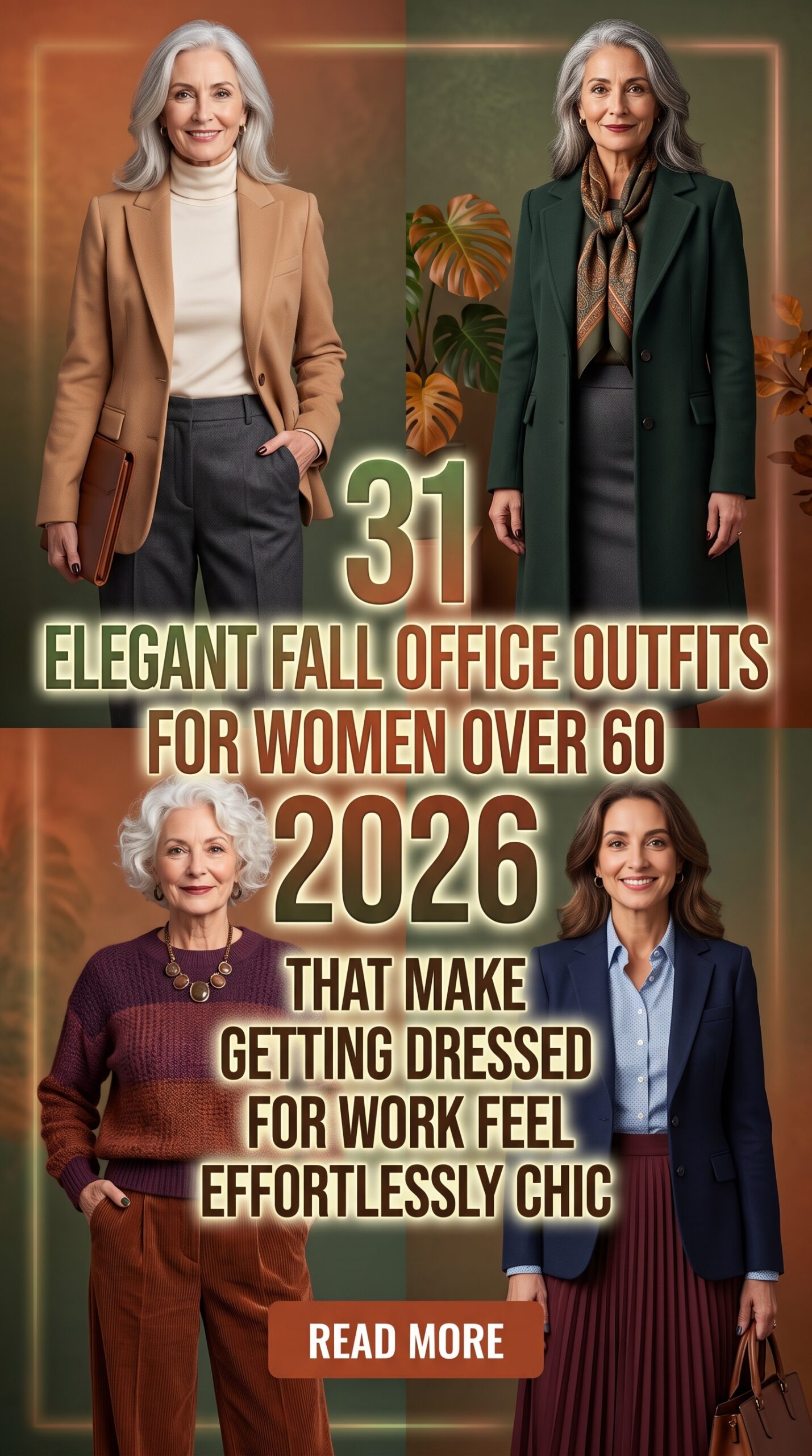 31 Elegant Fall Office Outfits for Women Over 60 2026 – Timeless Workwear Style