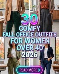 30 Comfy Fall Office Outfits for Women Over 40 2026 – Business Casual with Timeless Elegance