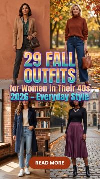 29 Fall Outfits for Women in Their 40s 2026 – Effortlessly Chic Everyday Style