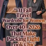 31 Fall Travel Wardrobe Ideas for Women Over 40 2026 – Pack Light, Dress Chic