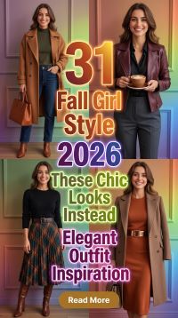 31 Fall Girl Style 2026 – Stop Wearing Basic Fall Outfits & Try These Chic, Elegant Looks Instead for Luxury-Inspired Autumn Fashion